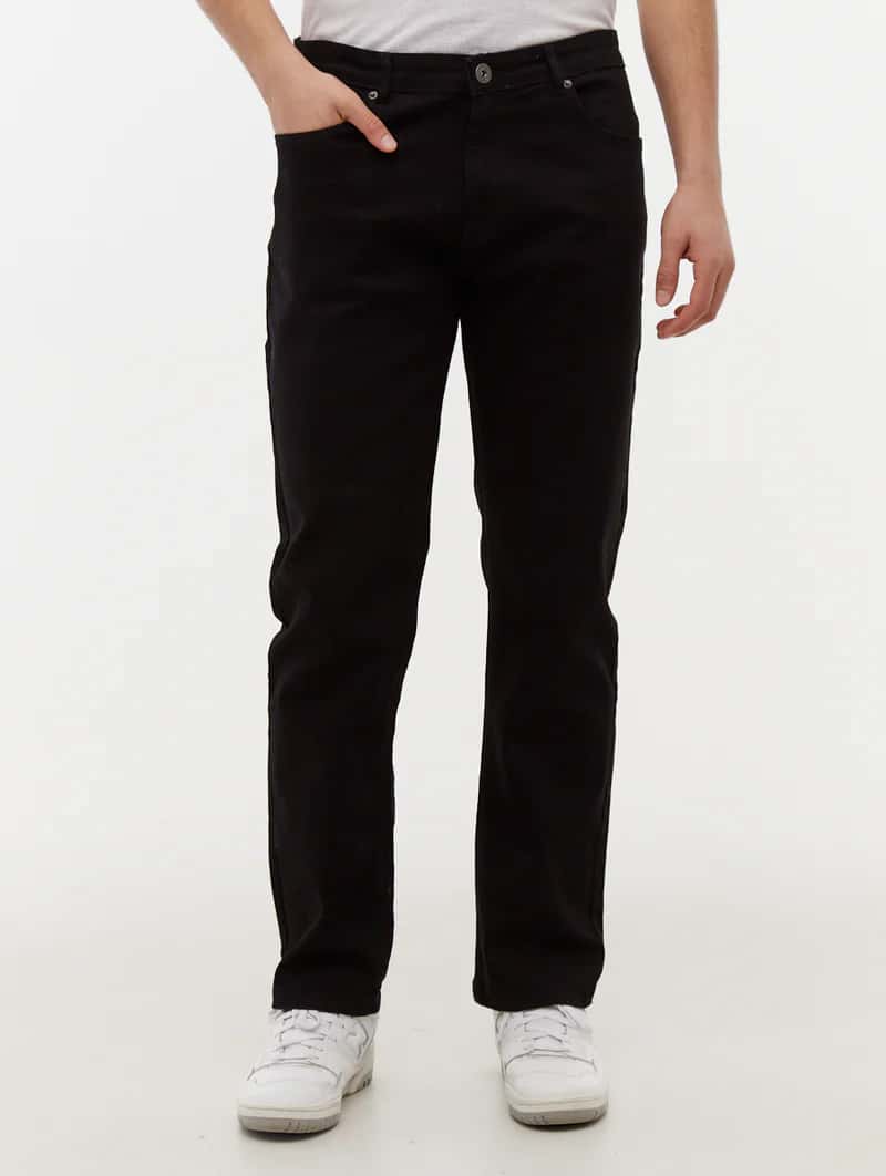 Straight Fit Denim Trouser