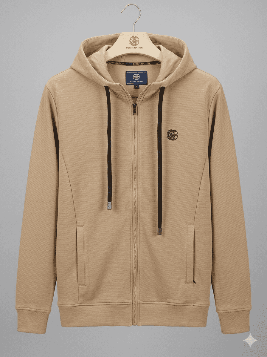 Regular Fit Zip Up Hoodie