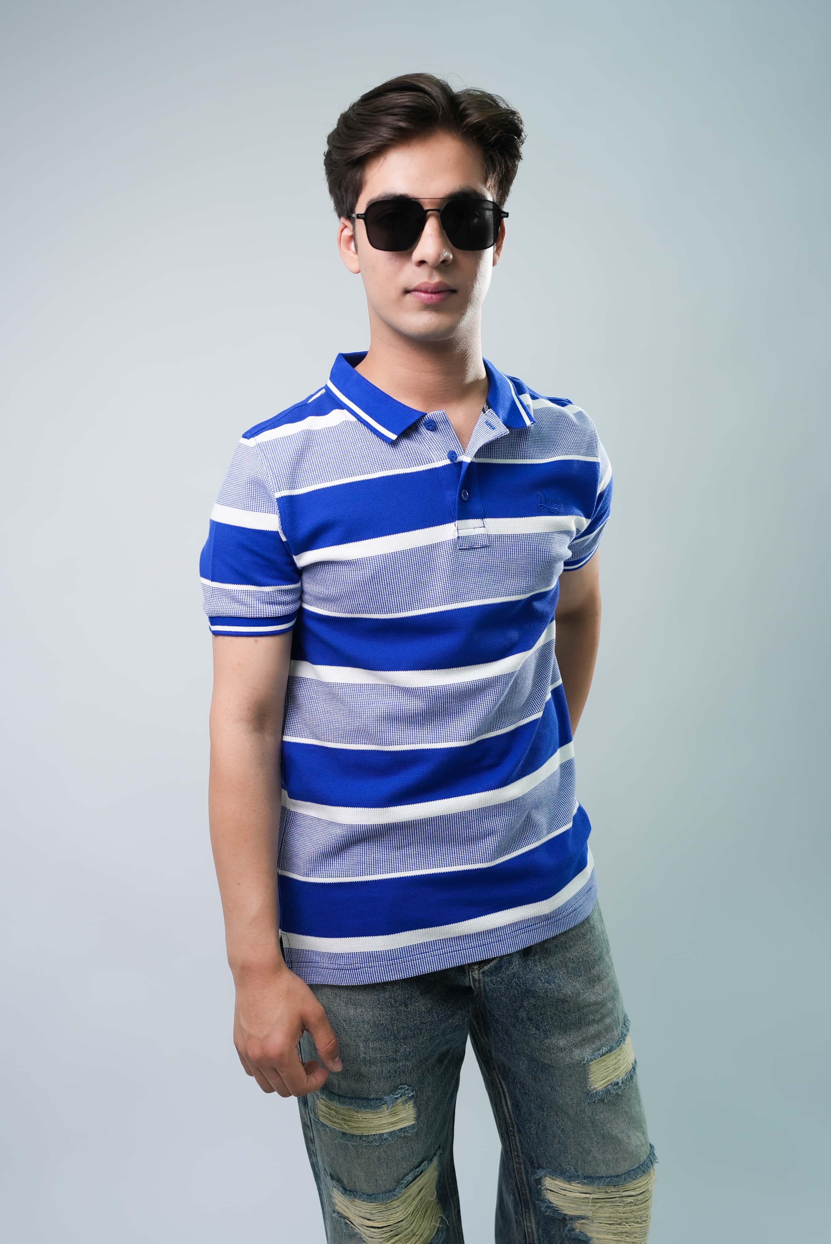 Regular Fit Striped Polo Tees