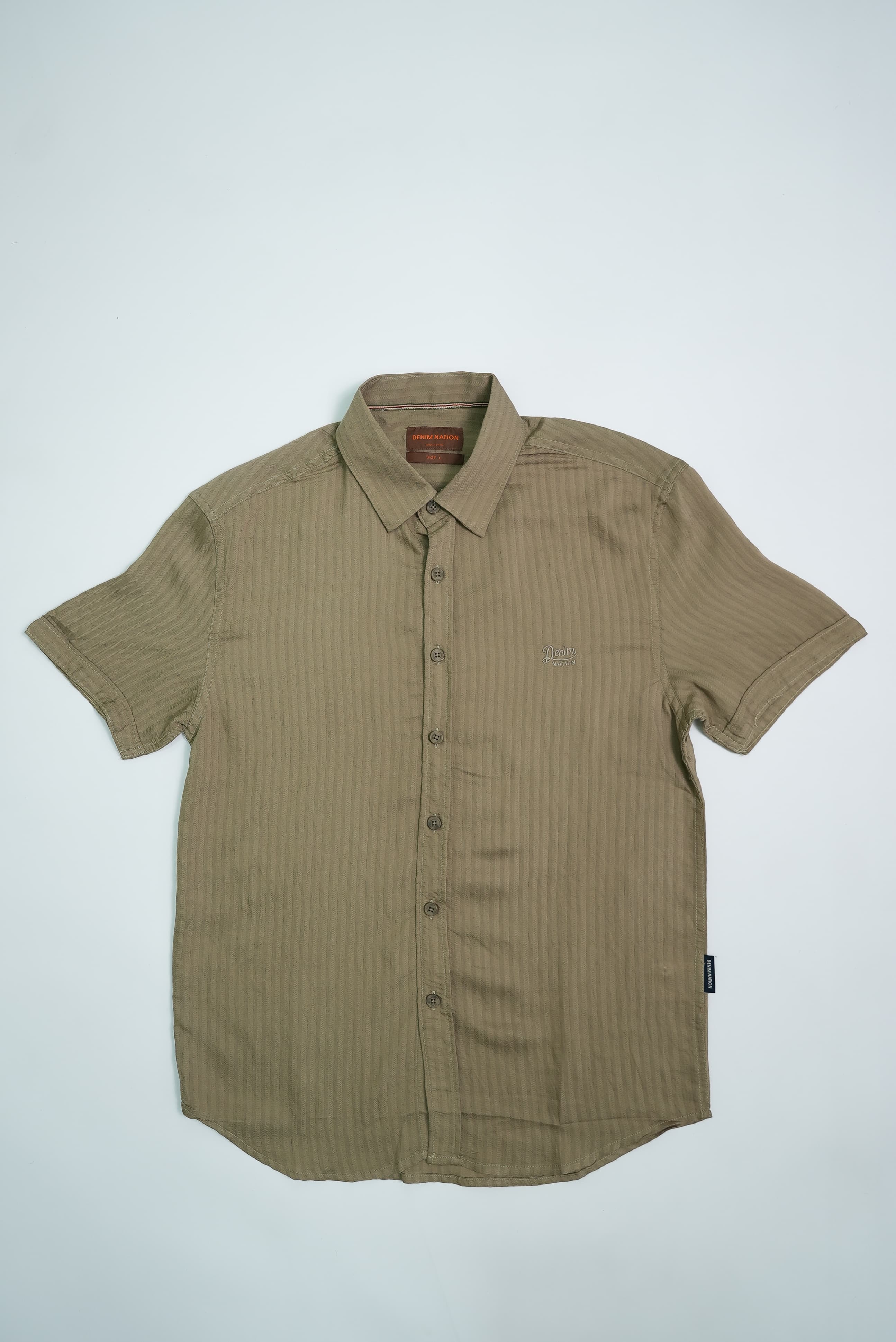 Regular Fit Textured Short Sleeve Shirt